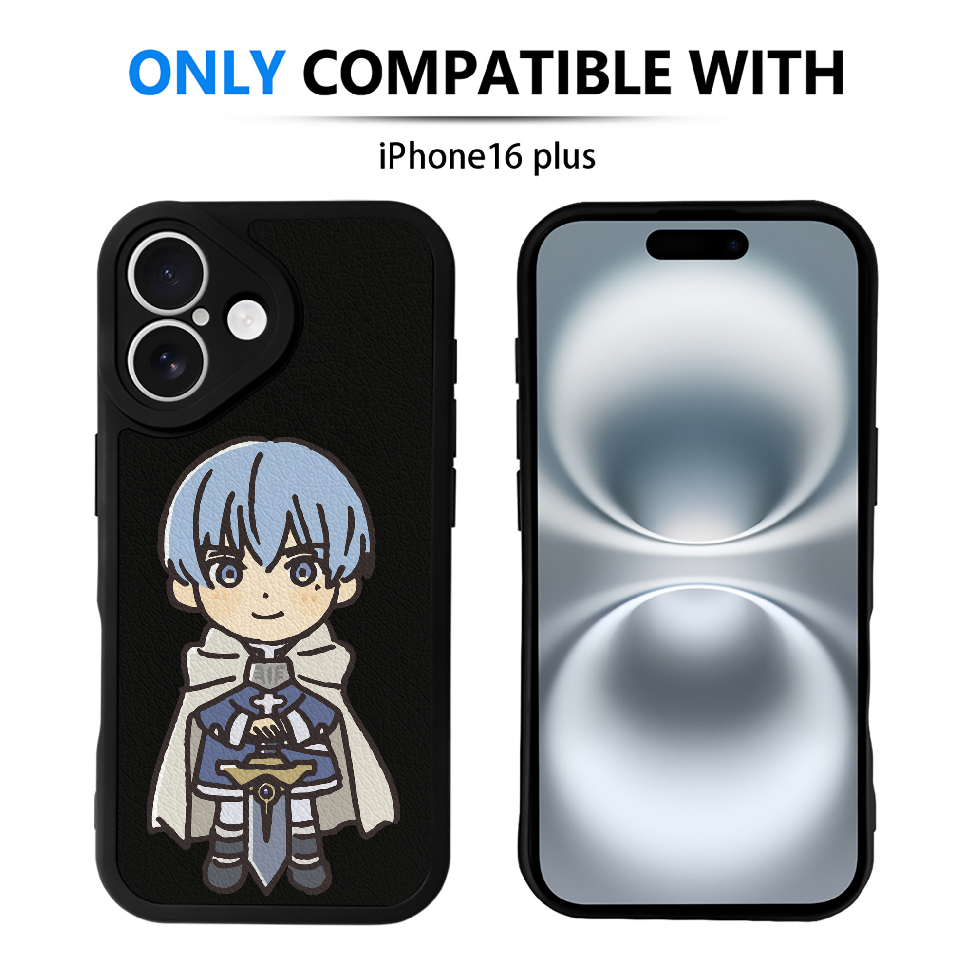 （画像用） 葬送のフリーレン Frieren 【iPhone 16シリーズ対応】シリコンスマホケース（レザー調） 材質：シリコン